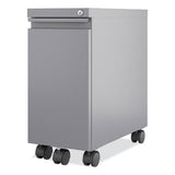Zip Mobile Pedestal File, 1 Drawer, File, Legal/letter, Arctic Silver, 10 X 19.88 X 21.75, Ships In 4-6 Business Days