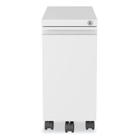 Zip Mobile Pedestal File, 1 Drawer, File. Legal/letter, White, 10 X 19.88 X 21.75, Ships In 4-6 Business Days