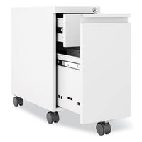 Zip Mobile Pedestal File, 1 Drawer, File. Legal/letter, White, 10 X 19.88 X 21.75, Ships In 4-6 Business Days