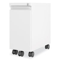 Zip Mobile Pedestal File, 1 Drawer, File. Legal/letter, White, 10 X 19.88 X 21.75, Ships In 4-6 Business Days