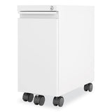 Zip Mobile Pedestal File, 1 Drawer, File. Legal/letter, White, 10 X 19.88 X 21.75, Ships In 4-6 Business Days