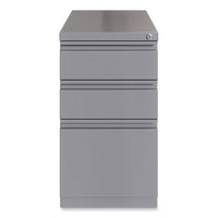 Full-width Pull 20 Deep Mobile Pedestal File, Box/box/file, Letter, Arctic Silver, 15x19.88x27.75,ships In 4-6 Business Days