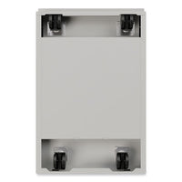 Full-width Pull 20 Deep Mobile Pedestal File, File/file, Letter, Arctic Silver,15 X 19.88 X 27.75,ships In 4-6 Business Days