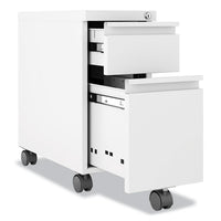 Zip Mobile Pedestal File, 2 Drawer, Box/file, Legal/letter, White, 10 X 19.88 X 21.75, Ships In 4-6 Business Days