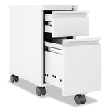 Zip Mobile Pedestal File, 2 Drawer, Box/file, Legal/letter, White, 10 X 19.88 X 21.75, Ships In 4-6 Business Days