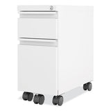 Zip Mobile Pedestal File, 2 Drawer, Box/file, Legal/letter, White, 10 X 19.88 X 21.75, Ships In 4-6 Business Days