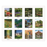 Recycled Gardens Of The World Monthly Desktop Calendar, Garden Scene Photography, 8.5 X 4.25, White, 12-month (jan-dec): 2025