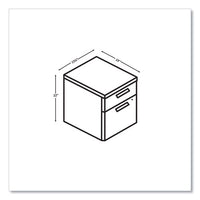 10500 Series Mobile Pedestal File, Left/right, 2-drawers: Box/file, Legal/letter, Pinnacle, 15.75" X 19" X 22"