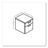 10500 Series Mobile Pedestal File, Left/right, 2-drawers: Box/file, Legal/letter, Pinnacle, 15.75" X 19" X 22"