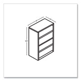 10500 Series Lateral File, 4 Legal/letter-size File Drawers, Pinnacle, 36" X 20" X 59.13"