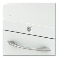Flagship Mobile Pedestal, Left/right, 2 Drawer: Box/file, Letter, Designer White, 15 X 22.88 X 22