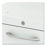 Flagship Mobile Pedestal, Left/right, 2 Drawer: Box/file, Letter, Designer White, 15 X 22.88 X 22