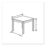 80000 Series Laminate Occasional Corner Table, 24w X 24d X 20h, Pinnacle