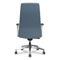 Cofi Executive High Back Chair, Supports Up To 300 Lb,15.5 To 20.5 Seat Height, Nimbus Seat/back, Polished Aluminum Base