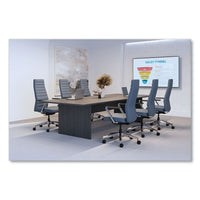 Cofi Executive High Back Chair, Supports Up To 300 Lb,15.5 To 20.5 Seat Height, Nimbus Seat/back, Polished Aluminum Base