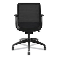 Cliq Office Chair, Supports Up To 300 Lb, 17" To 22" Seat Height, Navy Seat, Black Back/base, Ships In 7-10 Business Days