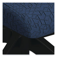 Cliq Office Chair, Supports Up To 300 Lb, 17" To 22" Seat Height, Navy Seat, Black Back/base, Ships In 7-10 Business Days