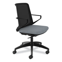 Cliq Office Chair, Supports Up To 300 Lb, 17" To 22" Seat Height, Basalt Seat/black Back/base, Ships In 7-10 Business Days