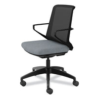 Cliq Office Chair, Supports Up To 300 Lb, 17" To 22" Seat Height, Basalt Seat/black Back/base, Ships In 7-10 Business Days