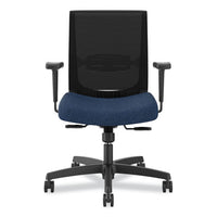 Convergence Mid-back Task Chair, Up To 275lb, 16.5" To 21" Seat Ht, Navy Seat, Black Back/frame, Ships In 7-10 Bus Days