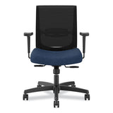 Convergence Mid-back Task Chair, Up To 275lb, 16.5" To 21" Seat Ht, Navy Seat, Black Back/frame, Ships In 7-10 Bus Days