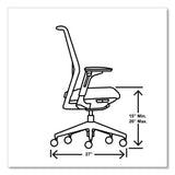 Cipher Mesh Back Task Chair, Supports Up To 300 Lb, 15" To 20" Seat Height, Navy Seat, Charcoal Back, Charcoal Base
