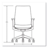 Cipher Mesh Back Task Chair, Supports Up To 300 Lb, 15" To 20" Seat Height, Black Seat, Charcoal Back, Charcoal Base