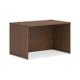 Mod Single Pedestal Desk Bundle, 48" X 30" X 29", Sepia Walnut, Ships In 7-10 Business Days