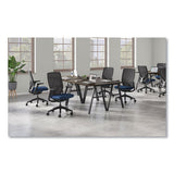 Flexion Mesh Back Chair, Supports Up To 300 Lb, 14.81" To 19.7" Seat Ht, Navy Seat, Black Back/base, Ships In 7-10 Bus Days