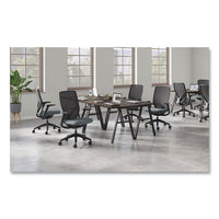 Flexion Mesh Back Task Chair, Supports Up To 300 Lb, 14.81" To 19.7" Seat Height, Black/basalt, Ships In 7-10 Business Days