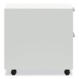 Fuse Mobile Slim Pedestal File, Left/right, 2-drawers: Box/file, Letter, Designer White, 10x23.25x21, Ships In 7-10 Bus Days
