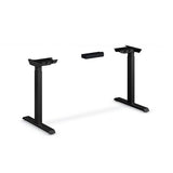 Coordinate Height Adjustable Desk Bundle 2-stage, 46" X 22" X 27.75" To 47", Pinnacle\black, Ships In 7-10 Business Days