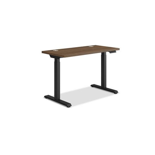 Coordinate Height Adjustable Desk Bundle 2-stage, 46" X 22" X 27.75" To 47", Pinnacle\black, Ships In 7-10 Business Days