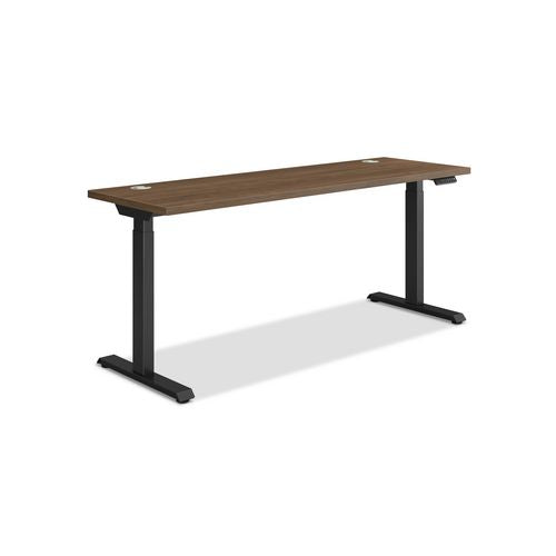 Coordinate Height Adjustable Desk Bundle 2-stage, 70" X 22" X 27.75" To 47", Pinnacle\black, Ships In 7-10 Business Days