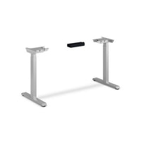 Coordinate Height Adjustable Desk Bundle 2-stage, 70" X 22" X 27.75" To 47", Pinnacle\silver, Ships In 7-10 Business Days