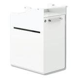 Fuse Undermount Storage Pedestal, 1 Open Shelf And 1 Cubby, Left/right Orientation, Designer White, 10" X 14.37" X 20"