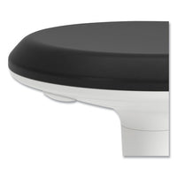 Revel Adjustable Ht Fidget Stool, Backless,up To 250lb, 13.75" To 18.5" Seat Ht,black Seat/white Base, Ships In 7-10 Bus Days