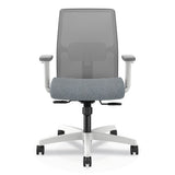 Ignition 2.0 Mid-back Mesh Task Chair, Posture Lock, Up To 300lb, Basalt Seat, Fog Back/white Base, Ships In 7-10 Bus Days