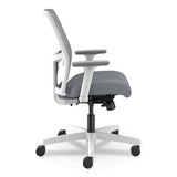 Ignition 2.0 Mid-back Mesh Task Chair, Posture Lock, Up To 300lb, Basalt Seat, Fog Back/white Base, Ships In 7-10 Bus Days