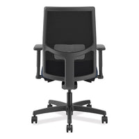 Ignition 2.0 4-way Stretch Mid-black Mesh Task Chair, Supports 300 Lb, 17" To 21" Seat Ht, Navy/black, Ships In 7-10 Bus Days