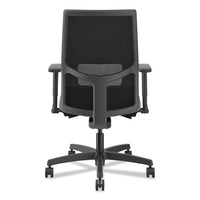 Ignition 2.0 4-way Stretch Mid-back Mesh Task Chair, Gray Adjustable Lumbar Support, Basalt/black, Ships In 7-10 Bus Days