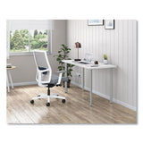 Ignition 2.0 4-way Stretch Mid-back Mesh Task Chair, Navy Blue Lumbar Support, Basalt/fog/white, Ships In 7-10 Business Days