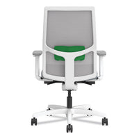 Ignition 2.0 4-way Stretch Mid-back Mesh Task Chair, Green Adjustable Lumbar Support, Basalt/fog/white,ships In 7-10 Bus Days