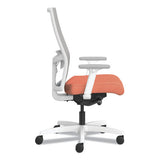 Ignition 2.0 4-way Stretch Mid-back Mesh Task Chair,white Lumbar Support, Passion Fruit/fog/white,ships In 7-10 Business Days