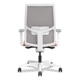 Ignition 2.0 4-way Stretch Mid-back Mesh Task Chair,white Lumbar Support, Passion Fruit/fog/white,ships In 7-10 Business Days