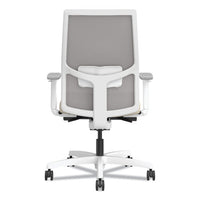 Ignition 2.0 4-way Stretch Mid-back Task Chair, White Adjustable Lumbar Support, Biscotti/fog/white, Ships In 7-10 Bus Days