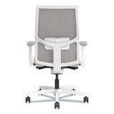 Ignition 2.0 4-way Stretch Mid-back Task Chair, White Adjustable Lumbar Support, Biscotti/fog/white, Ships In 7-10 Bus Days