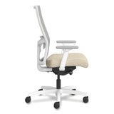 Ignition 2.0 4-way Stretch Mid-back Task Chair, White Adjustable Lumbar Support, Biscotti/fog/white, Ships In 7-10 Bus Days