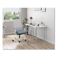 Ignition 2.0 4-way Stretch Mid-back Mesh Task Chair, White Lumbar Support, Carolina/fog/white, Ships In 7-10 Business Days