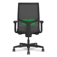 Ignition 2.0 4-way Stretch Mid-back Task Chair, Green Adjustable Lumbar Support, Black Seat/back/base, Ships In 7-10 Bus Days